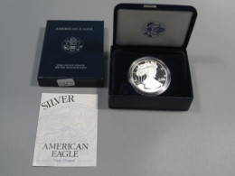 USA - 2002 W - American 1 Oz Silver Eagle Dollar PROOF US Mint With Box & COA - 2000-…: Sacagawea