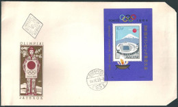 C3767 Hungary FDC Olympic 1964 Architecture Stadium S/S - Vulkanen