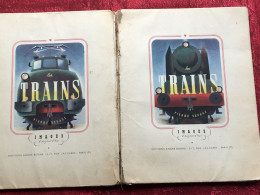 Les Trains:DEVAUX(Pierre)Editions André Bonne 1946+négatifs Photos Trains-Gare-Auto-Livre Français Chemin De Fer-Tramway - Chemin De Fer & Tramway