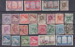 Algérie N ° 34 / 57 O La Série Des 24 Valeurs Oblitérées ( 4 Valeurs Sont Trace De Charnière),  Sinon TB - Timbres-taxe