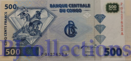 CONGO DEMOCRATIC REPUBLIC 500 FRANCS 2002 PICK 96 UNC - République Démocratique Du Congo & Zaïre