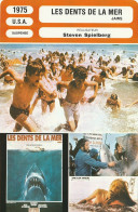 FICHE Cinéma 1975 : LES DENTS DE LA MER Avec Roy SCHEINER {S15-23} - Publicité Cinématographique
