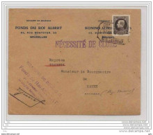 Pli Express " Fonds Du Roi Albert "  1924 - 1921-1925 Petit Montenez