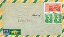 49766. Carta Aerea CANOAS (R.S.) Brasil 1962 A España. Tarjeta Navidad - Covers & Documents