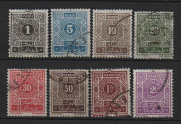 Maroc - 1917 - Timbres Taxe -  N° 27 à 34 - Oblit - Used - Portomarken