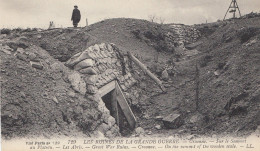 CPA (02)   CRAONNE   Les Ruines Sur Le Sommet Du Plateau Les Abris - Craonne