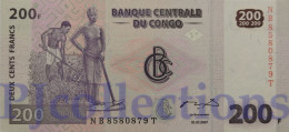 CONGO DEMOCRATIC REPUBLIC 200 FRANCS 2007 PICK 99A UNC - Repubblica Democratica Del Congo & Zaire