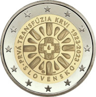 ESLOVAQUIA 2€ 2.023  "Centenario Primera Transfusion De Sangre En Eslovaquia"   SC/UNC   T-DL-13.074 - Slowakei