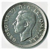 GRANDE BRETAGNE / SIX PENCE / GEORGES VI / 1946,: ETAT TTB + / ARGENT - Altri & Non Classificati