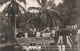 Freetown Laying Of The Foundation Stone Albert Academy By Haddon Smith British And American Flags  Both Colonist - Sierra Leone