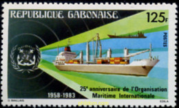 256211 MNH GABON 1983 25 ANIVERSARIO DE LA ORGANIZACION MARITIMA INTERNACIONAL - Gabon (1960-...)