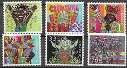 CURACAO, 2020, MNH, CARNIVAL, COSTUMES, MUSIC, BIRDS, DRUMS,6v - Carnevale