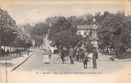 FRANCE - 88 - EPINAL - Quai De Juillet Et Monument Commémoratif - Edit Bazar Des Vosges  - Carte Postale Ancienne - Epinal