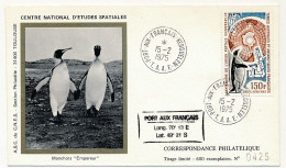 TAAF - Env. CNES - 150F Centenaire De L'Union Postale Universelle - Obl. Port Aux Français - Kerguelen - 15/2/1975 - Storia Postale