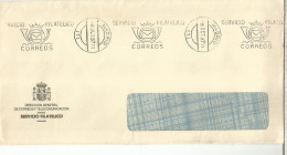 ESPAÑA SERVICIO FILATELICO RODILLO 1987 - Postage Free