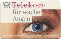 Germany - Telekom Für Wache Augen - A 17B-07.1991 - 20U, 29.000ex, Mint - A + AD-Reeks :  Advertenties Van D. Telekom AG