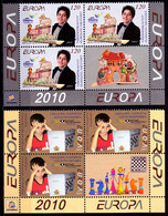 Europa Cept - 2010 - Nagorno Karabakh - Block Of 4 Set With Corner+With Labels - (Chldren Books) ** MNH - 2010