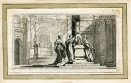 EAU FORTE LE LORRAIN Michel Del - FRESSARD Sculp. 1752 - Etsen