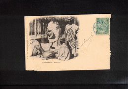 Madagascar 1906  Interesting Postcard With MAJUNGA Postmark - Cartas & Documentos