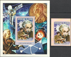 Guinea 1999, Space, Einstein, 1val+BF IMPERFORATED - Albert Einstein