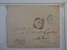 AD20 EMPIRE OTTOMAN TURQUIE  BELLE LETTRE RR 1899    A ARONA  ITALIA + + AFFR. INTERESSANT+++ - Storia Postale