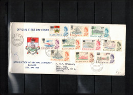 Bahamas 1966 Introduction Of Decimal Currency FDC - 1963-1973 Autonomía Interna