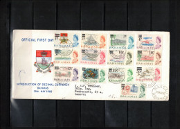 Bahamas 1966 Introduction Of Decimal Currency FDC - 1963-1973 Interne Autonomie