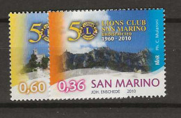 2010 MNH San Marino Mi 2443-44 Postfris** - Ungebraucht