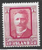 1954 Iceland Mnh ** 20 Euros - Unused Stamps