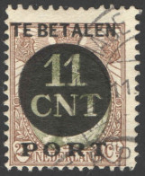 Nederland 1924 Postpakket-verrekenzegel 1A Gestempeld/used Tanding/Perforation 12 1/2 - Sonstige & Ohne Zuordnung