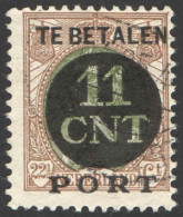 Nederland 1924 Postpakket-verrekenzegel 1A Gestempeld/used Tanding/Perforation 12 1/2 - Andere & Zonder Classificatie