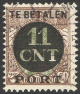 Nederland 1924 Postpakket-verrekenzegel 1A Gestempeld/used Tanding/Perforation 12 1/2 - Sonstige & Ohne Zuordnung