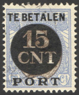 Nederland 1924 Postpakket-verrekenzegel 2A Gestempeld/used Tanding/Perforation 12 1/2 - Other & Unclassified