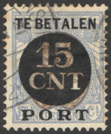 Nederland 1924 Postpakket-verrekenzegel 2A Gestempeld/used Tanding/Perforation 12 1/2 - Sonstige & Ohne Zuordnung