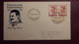 FDC Denmark 1960 Niels Finsen - Briefe U. Dokumente