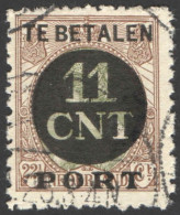 Nederland 1924 Postpakket-verrekenzegel 1B Gestempeld/used Tanding/Perforation 11 1/2 X 11 - Sonstige & Ohne Zuordnung