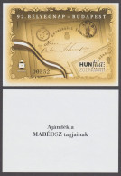Anniv. First POSTCARD Austria WIEN ROMANIA Transylvania Arad STAMP On STAMP DAY Commemorative Sheet 2019 Hungary HUNFILA - Commemorative Sheets
