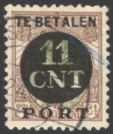 Nederland 1924 Postpakket-verrekenzegel 1B Gestempeld/used Tanding/Perforation 11 1/2 X 11 Plaatfout PM13 - Altri & Non Classificati