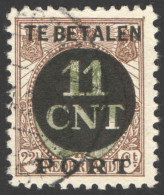 Nederland 1924 Postpakket-verrekenzegel 1B Gestempeld/used Tanding/Perforation 11 1/2 X 11 Plaatfout PM13 - Andere & Zonder Classificatie