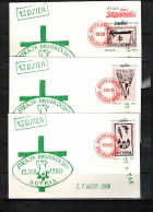 Poland / Polska 1990 10th Anniversary Of Solidarnosc Strike -interesting Set Of 6 Covers - Solidarnosc Labels