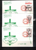 Poland / Polska 1990 10th Anniversary Of Solidarnosc Strike -interesting Set Of 6 Covers - Viñetas Solidarnosc