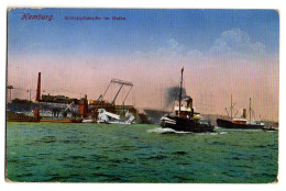 Allemagne --HAMBURG---1916-- Schleppdampfer In Hafen ( Bateaux )....colorisée...cachet.............. - Andere & Zonder Classificatie