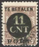 Nederland 1924 Postpakket-verrekenzegel 1B Gestempeld/used Tanding/Perforation 11 1/2 X 11 - Andere & Zonder Classificatie