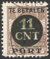 Nederland 1924 Postpakket-verrekenzegel 1B Gestempeld/used Tanding/Perforation 11 1/2 X 11 - Andere & Zonder Classificatie