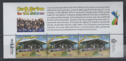 SAN MARINO  2013   PER I BAMBINI  2  X 3 Con Bandella ** MNH - Nuevos