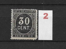 LOTE 2238 A /// (C030) ESPAÑA 1898  30 CTMOS NO CATALOGADO NSG   ¡¡¡ OFERTA - LIQUIDATION - JE LIQUIDE !!! - Unused Stamps