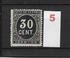 LOTE 2238 A /// (C015) ESPAÑA 1898  30 CTMOS NO CATALOGADO NSG   ¡¡¡ OFERTA - LIQUIDATION - JE LIQUIDE !!! - Unused Stamps