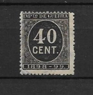 LOTE 2238 A /// (C015) ESPAÑA 1898  40 CTMOS NO CATALOGADO USADO   ¡¡¡ OFERTA - LIQUIDATION - JE LIQUIDE !!! - Used Stamps