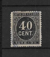 LOTE 2238 A /// (C015) ESPAÑA 1898  40 CTMOS NO CATALOGADO USADO   ¡¡¡ OFERTA - LIQUIDATION - JE LIQUIDE !!! - Used Stamps