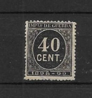 LOTE 2238 A /// (C015) ESPAÑA 1898  40 CTMOS NO CATALOGADO USADO   ¡¡¡ OFERTA - LIQUIDATION - JE LIQUIDE !!! - Used Stamps